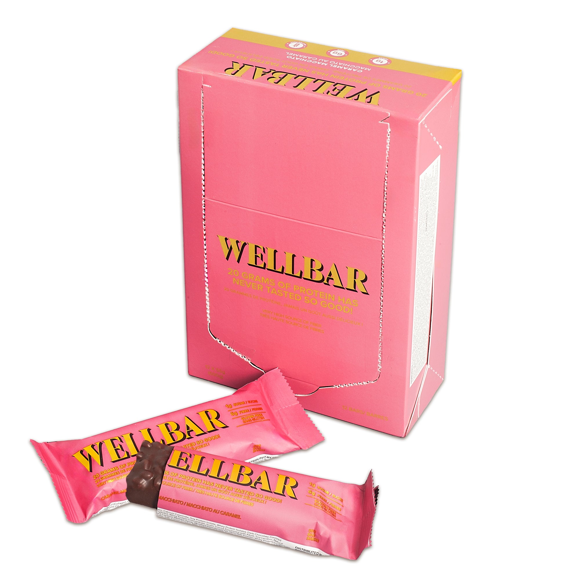 Caramel Macchiato | High-Protein Bar (12-Pack) | Zero Alcohol Sugar